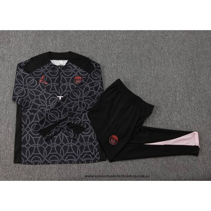 Chandal de Sudadera del Paris Saint-Germain Jordan Nino 24-25 Negro